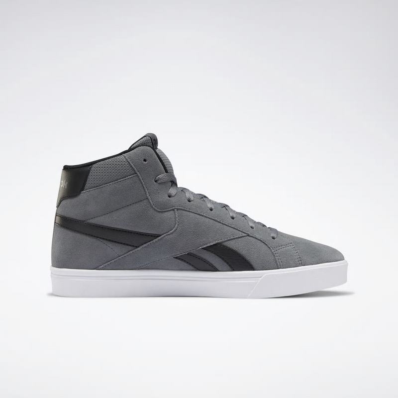 Tenisi Reebok Royal Complete 3.0 Mid Barbati Gri/Negrii/Albi Romania LS5745VZ